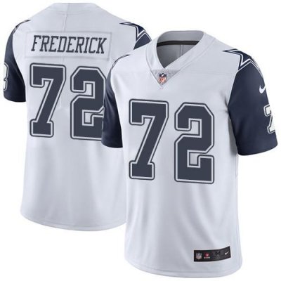 Jerseys Factory Cheap Nike Cowboys #72 Travis Frederick White Me