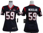 Jerseys Factory Cheap Nike Texans #59 Whitney Mercilus Navy Blue