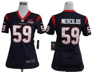 Jerseys Factory Cheap Nike Texans #59 Whitney Mercilus Navy Blue