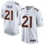 Jerseys Factory Cheap Nike Broncos #21 Aqib Talib White Men's St