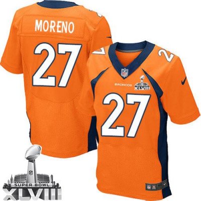 Jerseys Factory Cheap Nike Broncos #27 Knowshon Moreno Orange Te