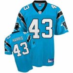 Jerseys Factory Cheap Panthers #43 Chris Harris Blue Stitched NF