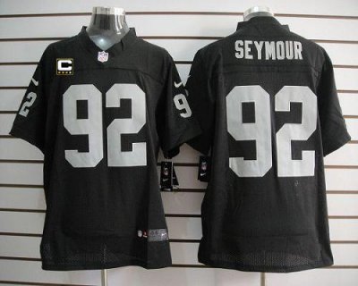 Jerseys Factory Cheap Nike Raiders #92 Richard Seymour Black Tea