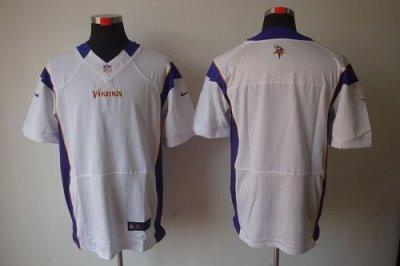 Jerseys Factory Cheap Nike Vikings Blank White Men's Embroidered