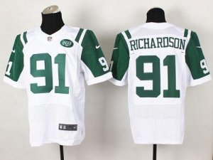 Jerseys Factory Cheap Nike Jets #91 Sheldon Richardson White Men