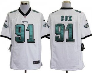 Jerseys Factory Cheap Nike Eagles #91 Fletcher Cox White Men's E