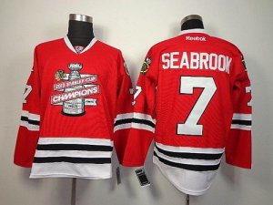 Jerseys Factory Cheap Blackhawks #7 Brent Seabrook Red 2013 Stan