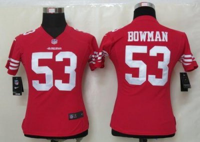 Jerseys Factory Cheap Nike 49ers #53 NaVorro Bowman Red Team Col