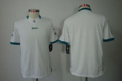 Jerseys Factory Cheap Nike Dolphins Blank White Youth Embroidere