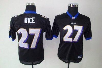 Jerseys Factory Cheap Ravens #27 Ray Rice Black Embroidered Yout