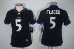 Jerseys Factory Cheap Nike Ravens #5 Joe Flacco Black Alternate