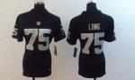 Jerseys Factory Cheap Nike Raiders #75 Howie Long Black Team Col