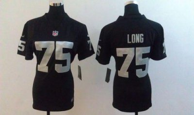 Jerseys Factory Cheap Nike Raiders #75 Howie Long Black Team Col