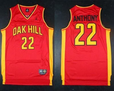 Jerseys Factory Cheap Knicks #22 Carmelo Anthony Red Oak Hill Ac