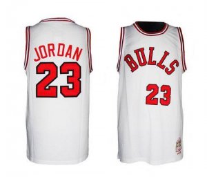 Jerseys Factory Cheap Bulls #23 Michael Jordan White 1984-1985 H