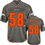 Jerseys Factory Cheap Nike Broncos #58 Von Miller Grey Men's Sti