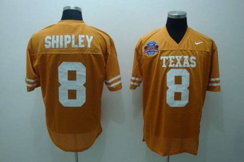Jerseys Factory Cheap Longhorns #8 Jordan Shipley Orange Embroid