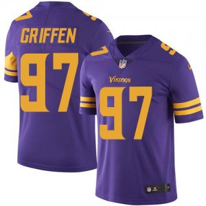 Jerseys Factory Cheap Nike Vikings #97 Everson Griffen Purple Me