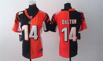 Jerseys Factory Cheap Nike Bengals #14 Andy Dalton Orange/Black