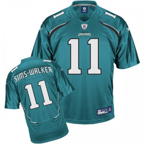 Jerseys Factory Cheap Jaguars Mike Sims-Walker #11 Green Stitche