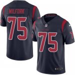 Jerseys Factory Cheap Nike Texans #75 Vince Wilfork Navy Blue Me