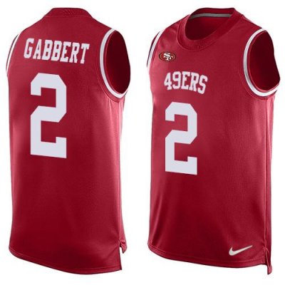 Jerseys Factory Cheap Nike 49ers #2 Blaine Gabbert Red Team Colo