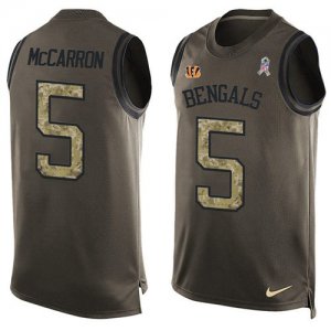 Jerseys Factory Cheap Nike Bengals #5 AJ McCarron Green Men's St