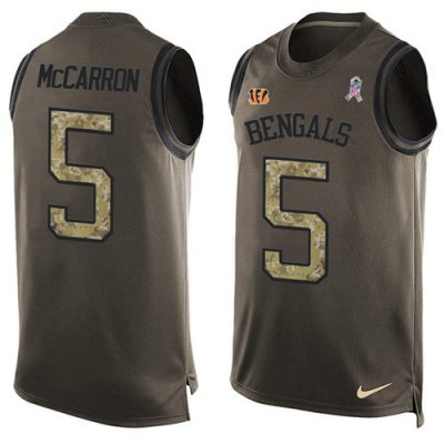 Jerseys Factory Cheap Nike Bengals #5 AJ McCarron Green Men's St
