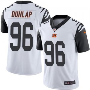 Jerseys Factory Cheap Nike Bengals #96 Carlos Dunlap White Men's