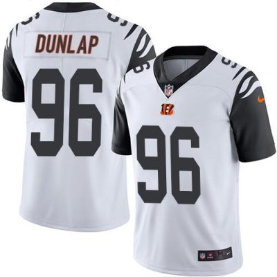 Jerseys Factory Cheap Nike Bengals #96 Carlos Dunlap White Men's