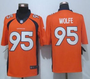Jerseys Factory Cheap Nike Broncos #95 Derek Wolfe Orange Team C