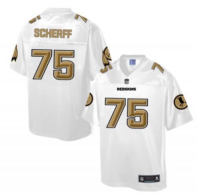 Jerseys Factory Cheap Nike Redskins #75 Brandon Scherff White Me