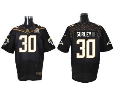 Jerseys Factory Cheap Nike Rams #30 Todd Gurley II Black 2016 Pr