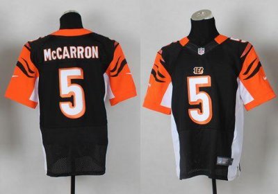 Jerseys Factory Cheap Nike Bengals #5 AJ McCarron Black Team Col