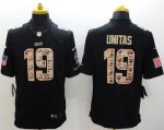 Jerseys Factory Cheap Nike Colts #19 Johnny Unitas Black Men's S