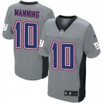 Jerseys Factory Cheap Nike Giants #10 Eli Manning Grey Shadow Yo