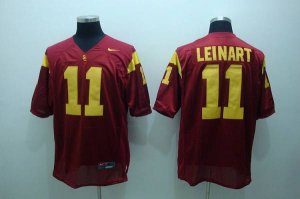 Jerseys Factory Cheap Trojans #11 Matt Leinart Red Embroidered N