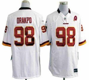 Jerseys Factory Cheap Nike Redskins #98 Brian Orakpo White With