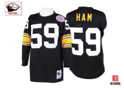 Jerseys Factory Cheap Mitchell And Ness Steelers #59 Jack Ham Bl