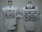 Jerseys Factory Cheap Raiders #55 Rolando McClain White Silver G