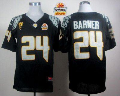 Jerseys Factory Cheap Ducks #24 Kenjon Barner Black Elite PAC-12