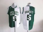 Jerseys Factory Cheap Celtics #5 Kevin Garnett Green/White Split