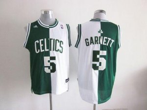 Jerseys Factory Cheap Celtics #5 Kevin Garnett Green/White Split