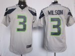 Jerseys Factory Cheap Nike Seahawks #3 Russell Wilson Grey Alter