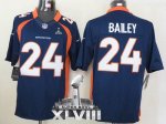 Jerseys Factory Cheap Nike Broncos #24 Champ Bailey Navy Blue Al