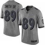 Jerseys Factory Cheap Nike Ravens #89 Steve Smith Sr Gray Men's