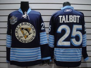 Jerseys Factory Cheap Penguins #25 Maxime Talbot Embroidered Dar