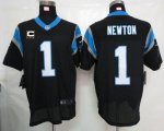 Jerseys Factory Cheap Nike Panthers #1 Cam Newton Black Team Col