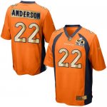 Jerseys Factory Cheap Nike Broncos #22 C.J. Anderson Orange Team
