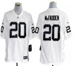 Jerseys Factory Cheap Nike Raiders #20 Darren McFadden White Men